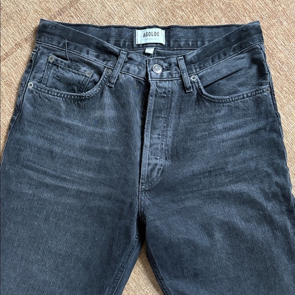 Agolde Black Parker Jeans size 26 & 27 color Hitch - Picture 2 of 9